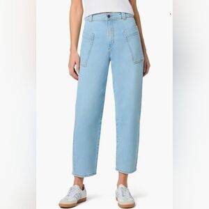 Joe's Jeans Patch Pocket High Waist Ankle Barrel Leg Jeans